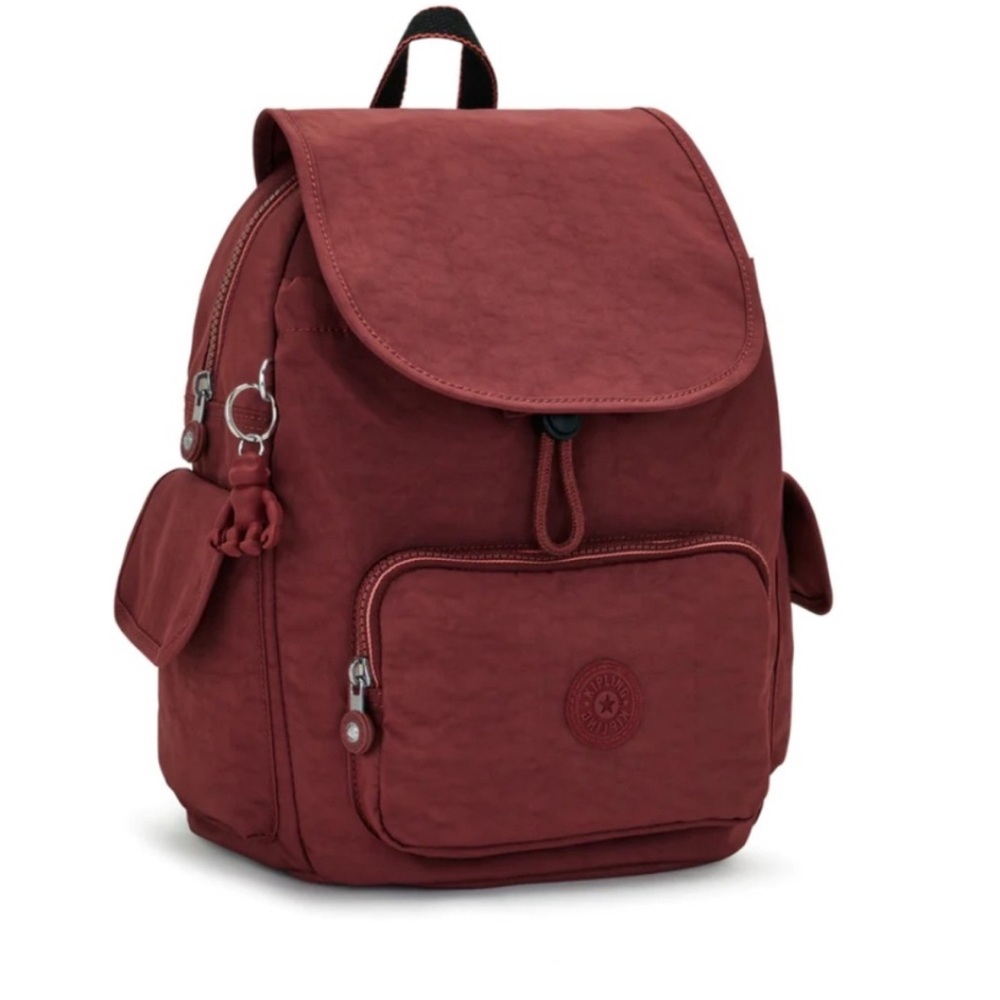 Red Backpack with Front Pocket